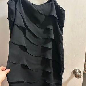 Elegant Black Layered Dress